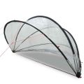 vidaXL Bazénový kopulovitý stan 405 x 405 x 192 cm PVC Priehľadná