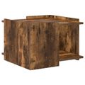vidaXL Konferenčný stolík Dymový dub 50,5 x 50 x 33 cm
