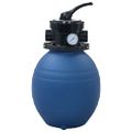 vidaXL Bazénový pieskový filter so 4 polohovým ventilom modrý 300 mm