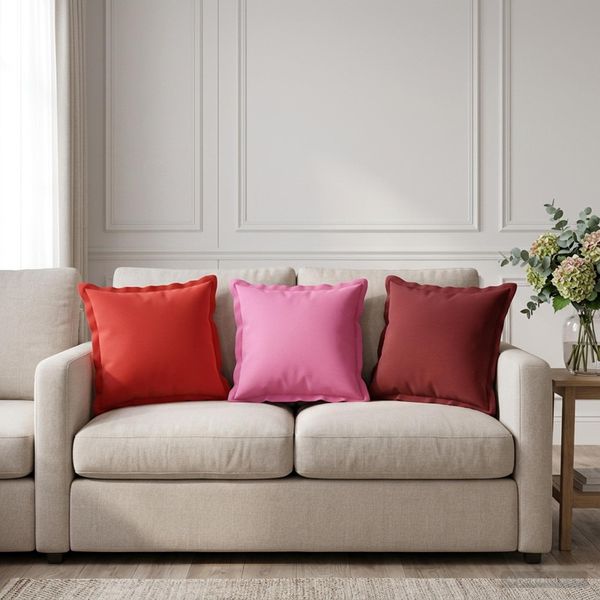 vidaXL Poťah na podložku 2 ks HOUTEN Ružová 30 x 30 cm Polyester