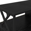 vidaXL TV skrinka Čierny dub 90 x 33 x 45 cm Inžinierske drevo a oceľ