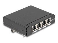 Mini Desktop Patch Panel RJ45 jack 4 porty