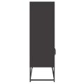 vidaXL Highboard Black 68x39x123 cm Oceľ