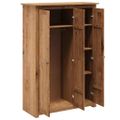 vidaXL 3-dverový šatník 118x50x171,5 cm borovicové drevo Panama Range