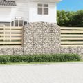 vidaXL Oblúkový gabionový kôš 200x50x180/200 cm pozinkované železo