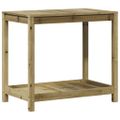 vidaXL Stôl na presádzanie s policou 82,5x50x75 cm impregnov. borovica