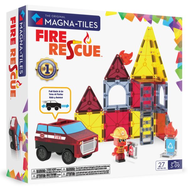 Magnetická stavebnica Fire Rescue 27 dielov