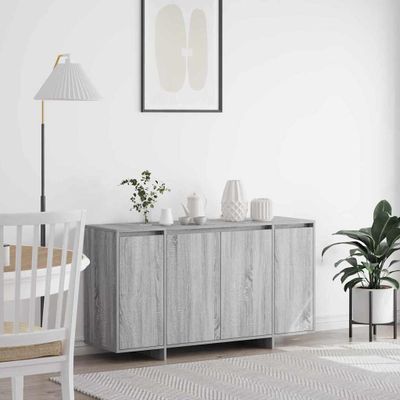 vidaXL Servírovacia skriňa Sivý Sonoma 135 x 41 x 75 cm