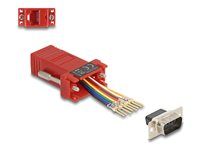 D-Sub 9 pin male to RJ45 female Assembly
