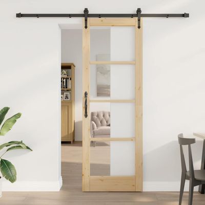 vidaXL Posuvné dvere ORKDAL Prírodná 73,5 x 211 cm