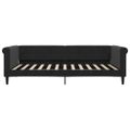 vidaXL Denná posteľ s matracom čierna 100x200 cm zamat