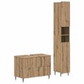 vidaXL Súprava kúpeľňových skríň v 2 kusoch ZWOLLE Dub artisan