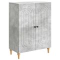 vidaXL Servírovacia skriňa Betónovo sivá 66 x 34,5 x 90 cm