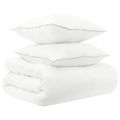 vidaXL Sada prikrývok 3 ks 155 x 220 cm Celoročne Bambus Biela