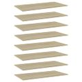 vidaXL Prídavné police 8 ks, dub sonoma 80x20x1,5 cm, drevotrieska