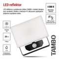 LED reflektor EMOS ZS2922 TAMBO so senzorom pohybu, 20 W, 2000 lm, čierny