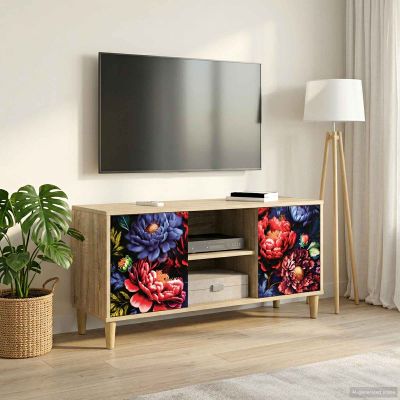vidaXL TV skrinka KIEL 102 x 33 x 50 cm Sonoma Kompozitné drevo