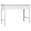 vidaXL Komoda biela 108x45x76 cm masívne drevo paulovnia