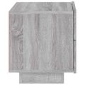 vidaXL Nočný stolík s LED svetlami sivý sonoma 70x36x40,5 cm