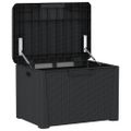 vidaXL Záhradný úložný box antracitový 125 L PP