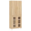 vidaXL Vysoká skrinka dub sonoma 69,5x34x180 cm spracované drevo