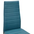 vidaXL 5-dielna jedálenská súprava morská modrá umelá koža
