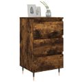 vidaXL Nočné stolíky 2 ks dymový dub 40x35x69 cm kompozitné drevo