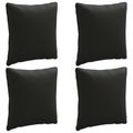vidaXL 4-dielne vankúše na chrbát PUTTEN 4 pcs 100% polyester Čierna