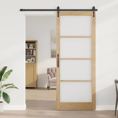 vidaXL Vnútorné dvere ORKDAL Hnedá 93 x 232 cm
