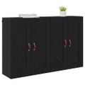 vidaXL Závesná skrinka 2 ks Čierny dub 69,5 x 34 x 90 cm