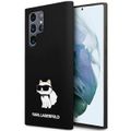 Puzdro Karl Lagerfeld pre Samsung Galaxy S24 Ultra KLHCS24LSNCHBCK čierna HC SILICONE NFT CHOUPETTE
