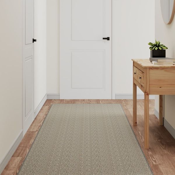 vidaXL Behúň na koberce sisalový vzhľad strieborný 80x400 cm