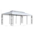 vidaXL Altánok 3x6 m, biely