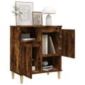 vidaXL Komoda dymový dub 60x35x70 cm spracované drevo