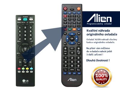 Diaľkový ovládač ALIEN LG AKB33871424