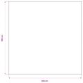 vidaXL Obrus, 5ks, biely, 100 x 100 cm