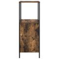 vidaXL Kúpeľňová skrinka s policami dub dymový 36x35x95 cm