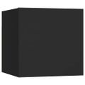 vidaXL 8-dielna súprava TV skriniek čierna spracované drevo
