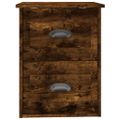 vidaXL Nástenné nočné stolíky 2 ks dymový dub 41,5x36x53 cm