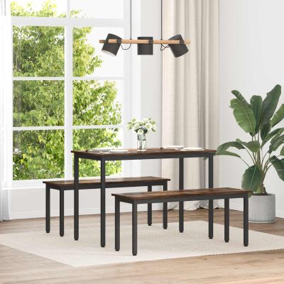 vidaXL lavička Dymová dub 110 x 35 x 45 cm Kompozitné drevo