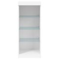 vidaXL Komoda s LED svetlami biela 41x37x100 cm