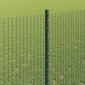 vidaXL Zvarené pletivo s podperami 25 x 1,5 m Pozinkovaná oceľ Zelená