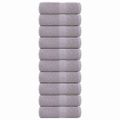 vidaXL Uteráky pre hostí FROGN 10 ks sivé 30x50 cm 360 g/m²