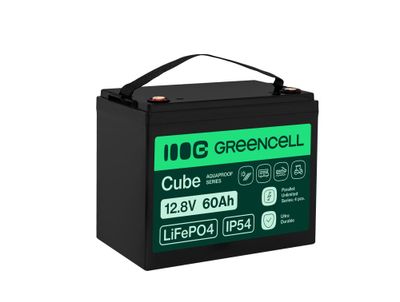 Green Cell LFPGC12V60AH CUBE LiFePO4 batéria 60Ah 12.8V 768Wh