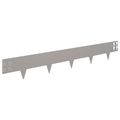 vidaXL Obrubník trávnika 50 ks 100 x 15 cm Oceľ Hrdzavý