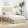 vidaXL Úložná posteľ Sonoma dub 90 x 190 cm Kompozitné drevo