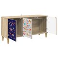 vidaXL TV skrinka MAINZ 102 x 33 x 50 cm Sonoma Kompozitné drevo
