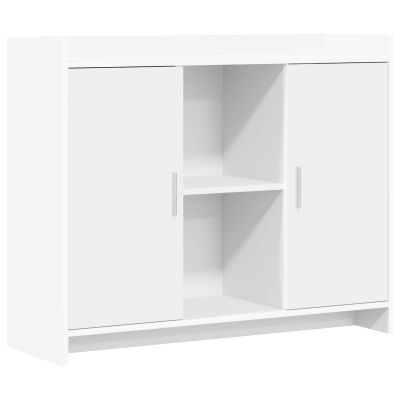 vidaXL Servírovacia skriňa Biela 98,5 x 33 x 80 cm Kompozitné drevo