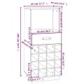 VidaXL Knižnica medovohnedá 45x34x100 cm masívna borovica
