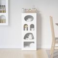 vidaXL Servírovacia skriňa ELST Biela 40 x 35 x 100,5 cm